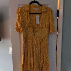 Urban Outfitters Yellow Floral Blouse